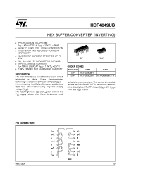 Datasheet HCF4049UBM1 manufacturer STMicroelectronics